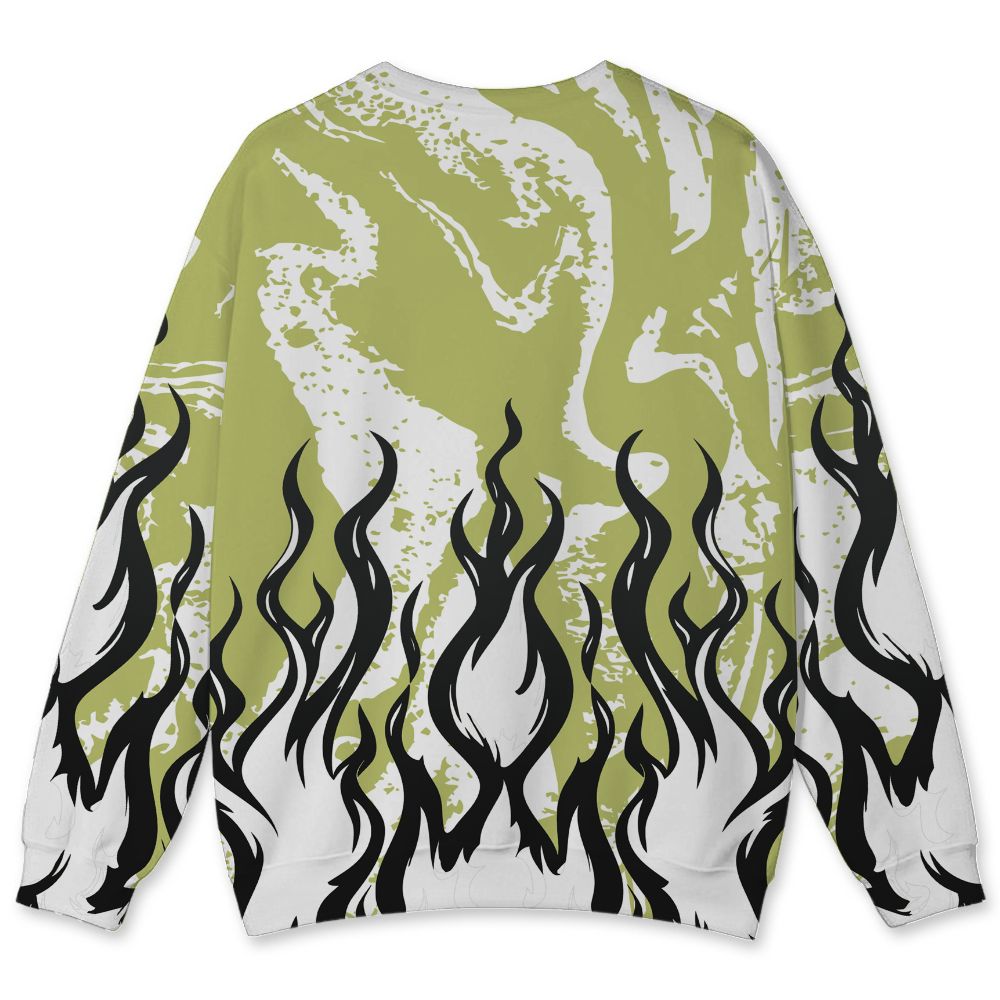 Luminous-Green-5s-NastyJamz-Sweatshirt-Match-23-Burning-Fire-All-Over-Print