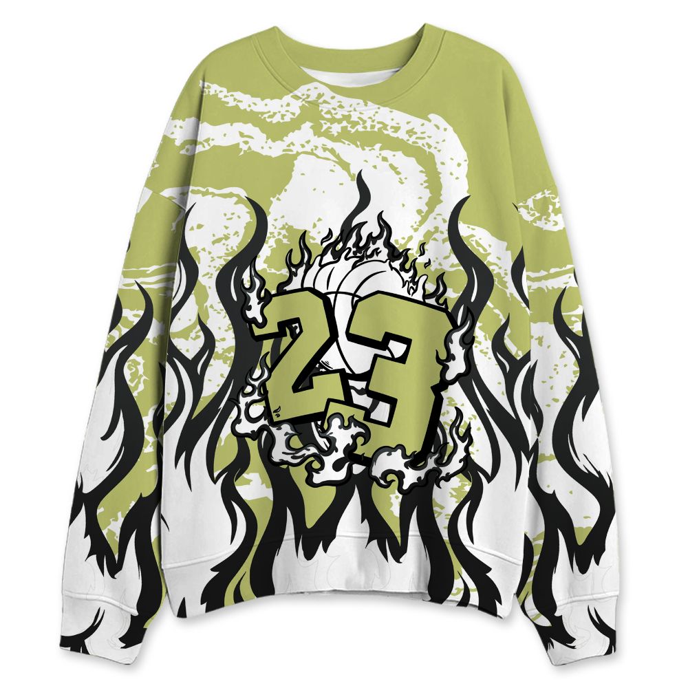 Luminous-Green-5s-NastyJamz-Sweatshirt-Match-23-Burning-Fire-All-Over-Print