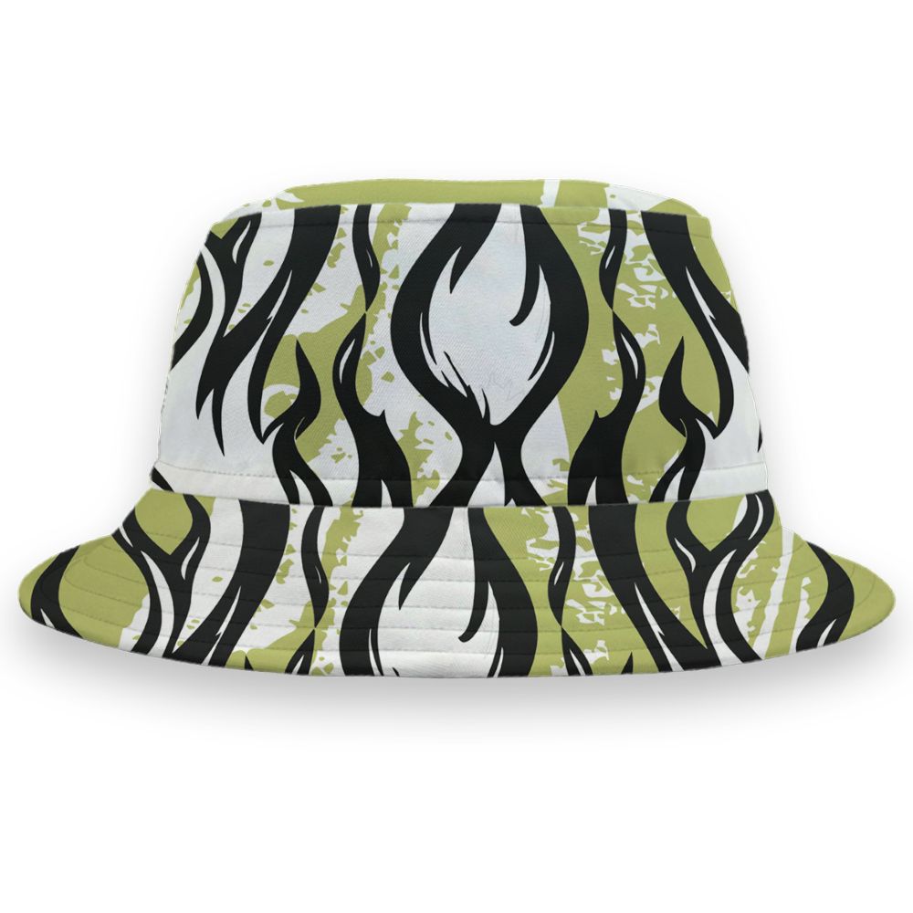 Luminous-Green-5s-NastyJamz-Bucket-Hat-Match-23-Burning-Fire-3D-All-Over-Print