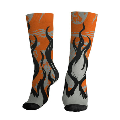 AM-95-OG-Bright-Mandarin-NastyJamz-Socks-Match-23-Burning-Fire-All-Over-Print
