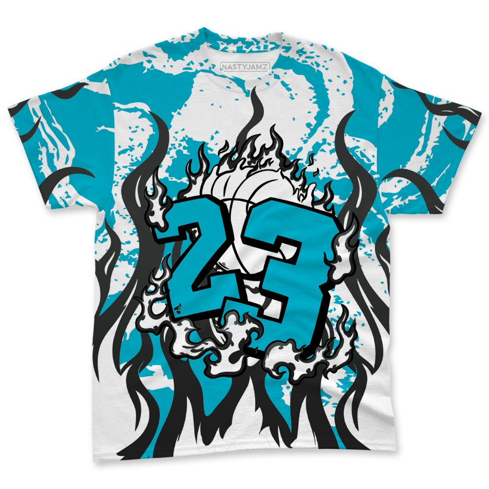 Dunk-Low-N7-NastyJamz-T-Shirt-Match-23-Burning-Fire-All-Over-Print