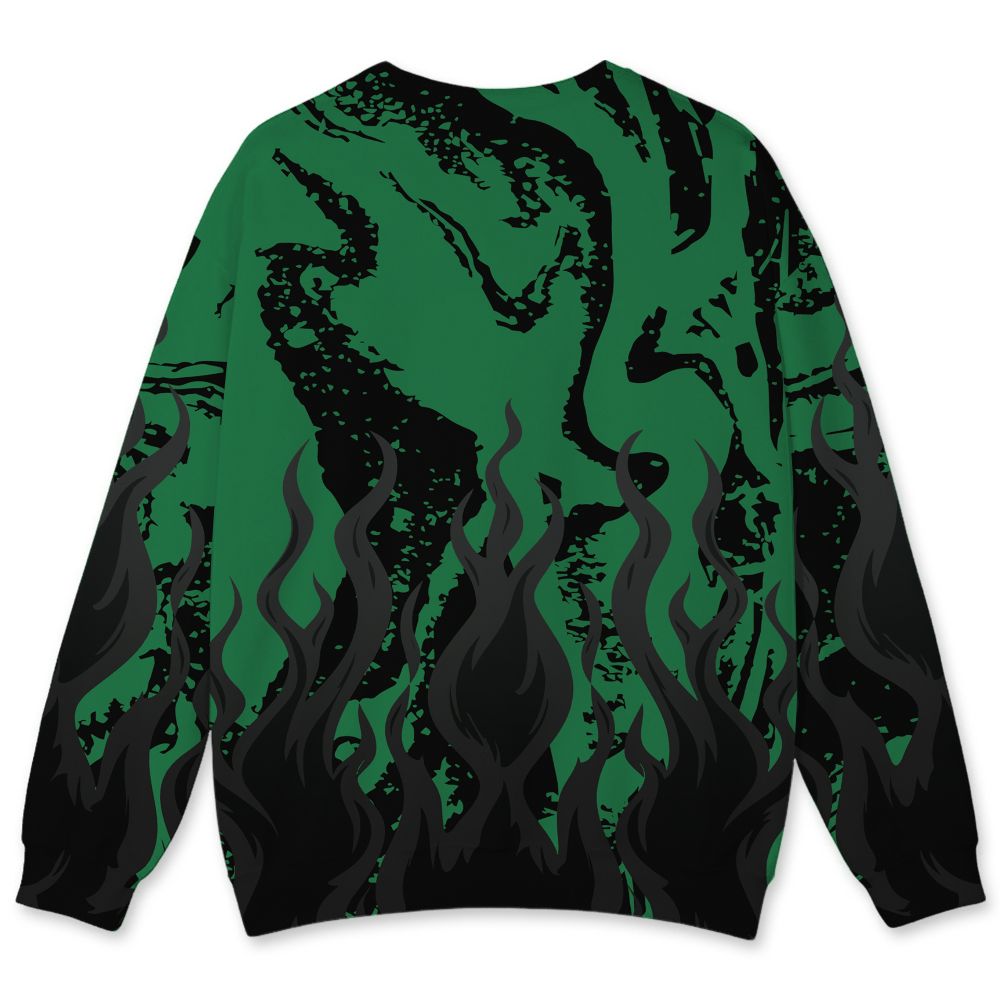 Spizike-Pine-Green-Black-Anthracite-NastyJamz-Sweatshirt-Match-23-Burning-Fire-All-Over-Print