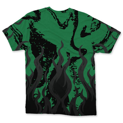 Spizike-Pine-Green-Black-Anthracite-NastyJamz-T-Shirt-Match-23-Burning-Fire-All-Over-Print