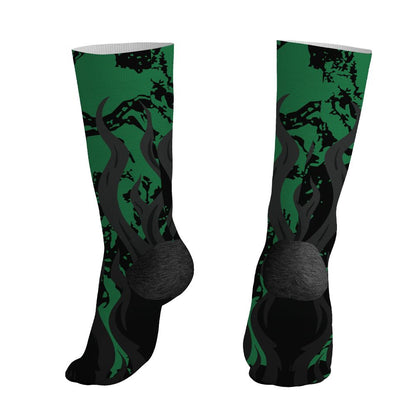 Spizike-Pine-Green-Black-Anthracite-NastyJamz-Socks-Match-23-Burning-Fire-All-Over-Print