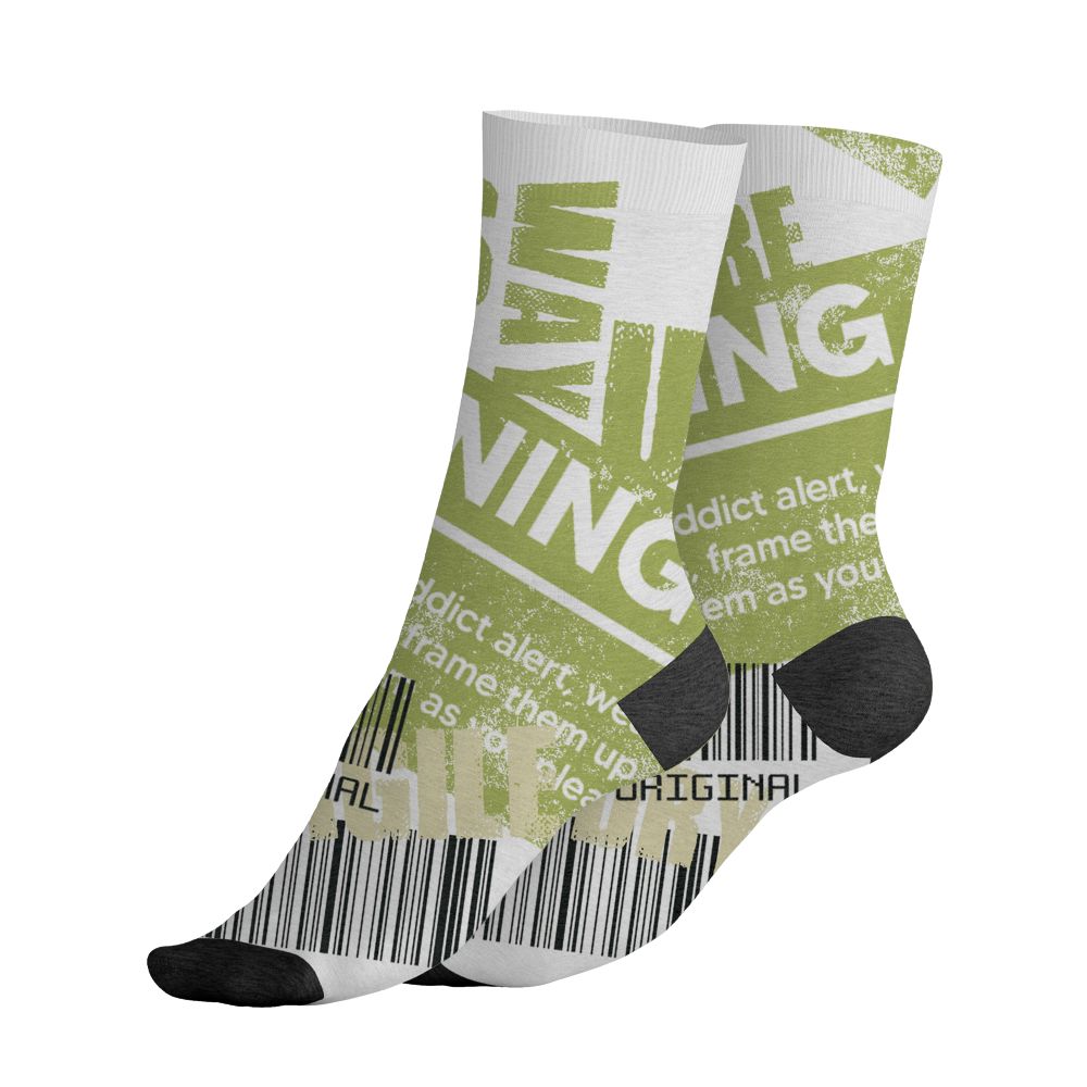 Luminous-Green-5s-NastyJamz-Socks-Match-Sneaker-Addict-All-Over-Print-Warning