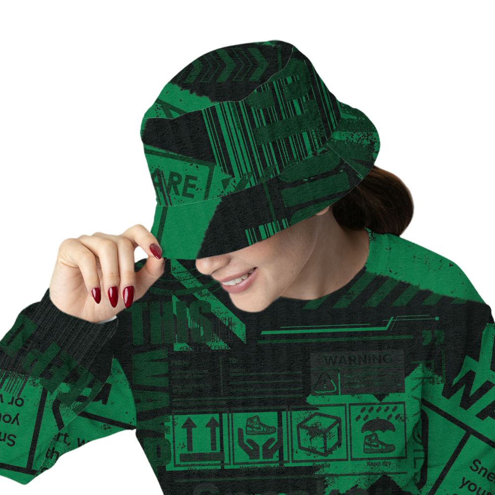 Spizike-Pine-Green-Black-Anthracite-NastyJamz-Bucket-Hat-Match-Sneaker-Addict-3D-All-Over-Print-Warning