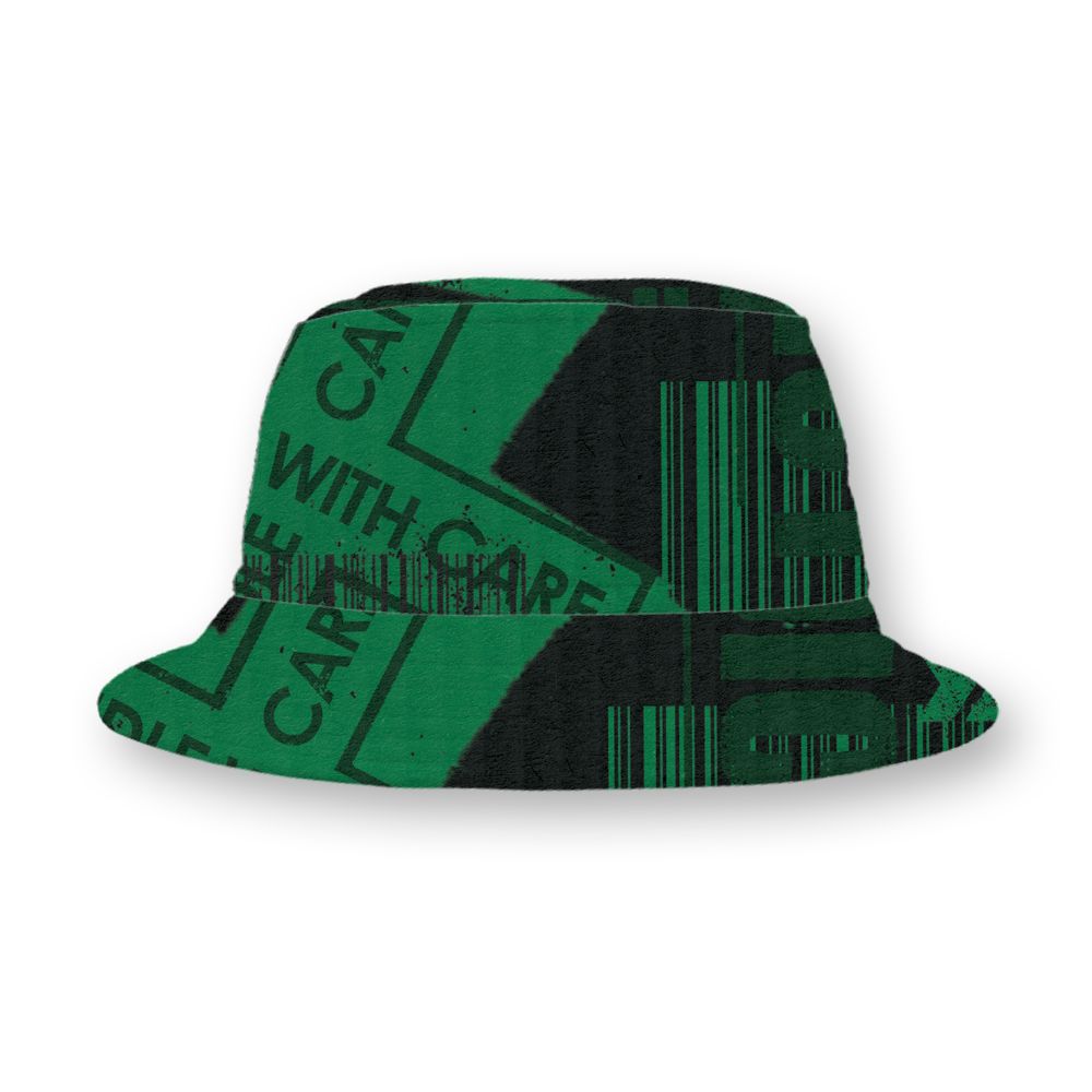 Spizike-Pine-Green-Black-Anthracite-NastyJamz-Bucket-Hat-Match-Sneaker-Addict-3D-All-Over-Print-Warning