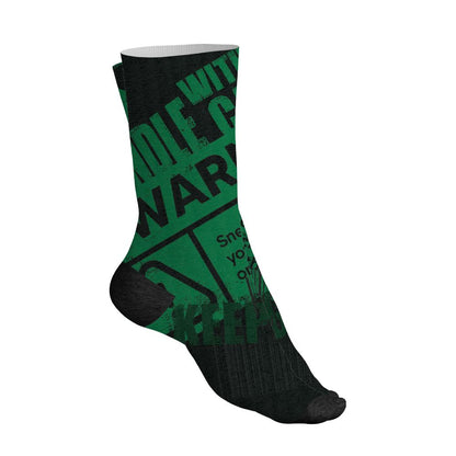 Spizike-Pine-Green-Black-Anthracite-NastyJamz-Socks-Match-Sneaker-Addict-All-Over-Print-Warning