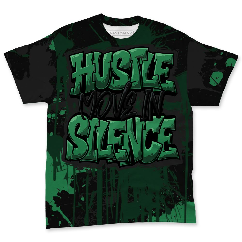 Spizike-Pine-Green-Black-Anthracite-NastyJamz-T-Shirt-Match-Hustle-Move-In-Silence-All-Over-Print