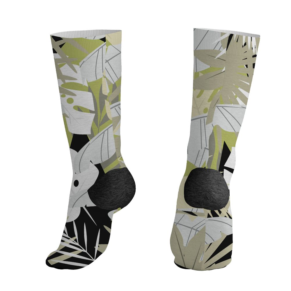 Luminous-Green-5s-NastyJamz-Socks-Match-Custom-23-Leopard-All-Over-Print