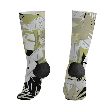 Luminous-Green-5s-NastyJamz-Socks-Match-Custom-23-Leopard-All-Over-Print