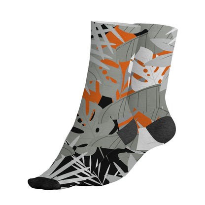 AM-95-OG-Bright-Mandarin-NastyJamz-Socks-Match-Custom-23-Leopard-All-Over-Print