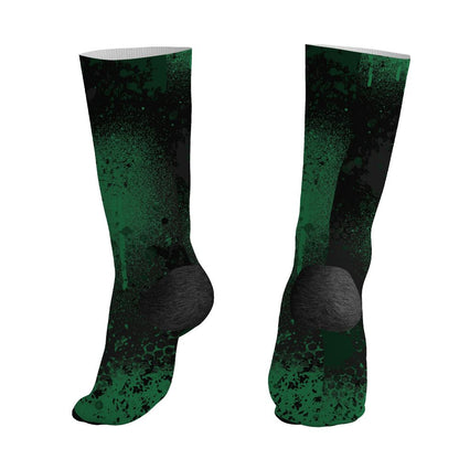 Spizike-Pine-Green-Black-Anthracite-NastyJamz-Socks-Match-23-Painted-Graffiti