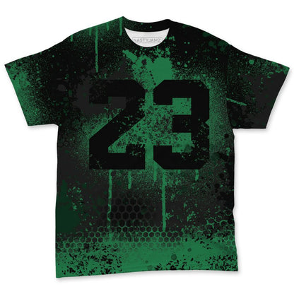 Spizike-Pine-Green-Black-Anthracite-NastyJamz-T-Shirt-Match-23-Painted-Graffiti