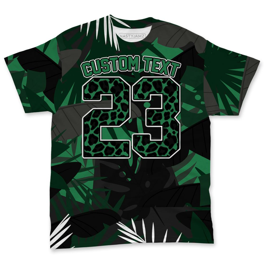 Spizike-Pine-Green-Black-Anthracite-NastyJamz-T-Shirt-Match-Custom-23-Leopard-All-Over-Print