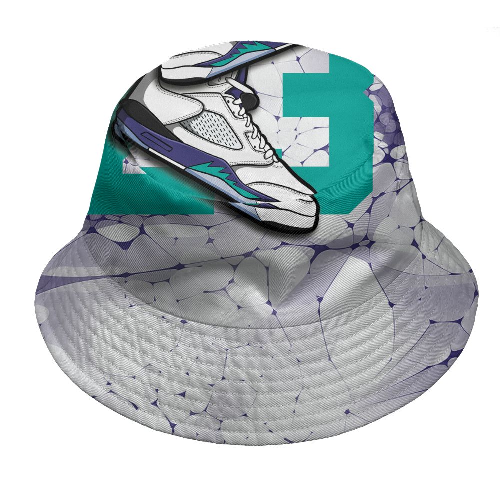 Grape-5s-NastyJamz-Bucket-Hat-Match-23-Sneaker-3D-All-Over-Print