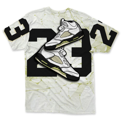 Luminous-Green-5s-NastyJamz-T-Shirt-Match-23-Sneaker-All-Over-Print