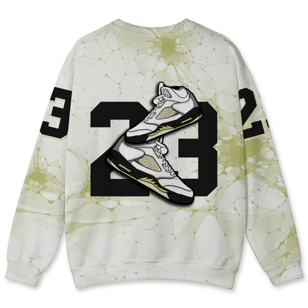 Luminous-Green-5s-NastyJamz-Sweatshirt-Match-23-Sneaker-All-Over-Print