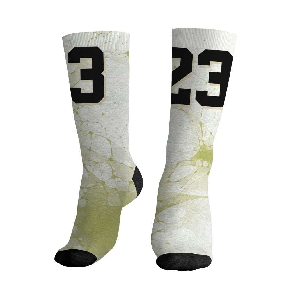 Luminous-Green-5s-NastyJamz-Socks-Match-23-Sneaker-All-Over-Print
