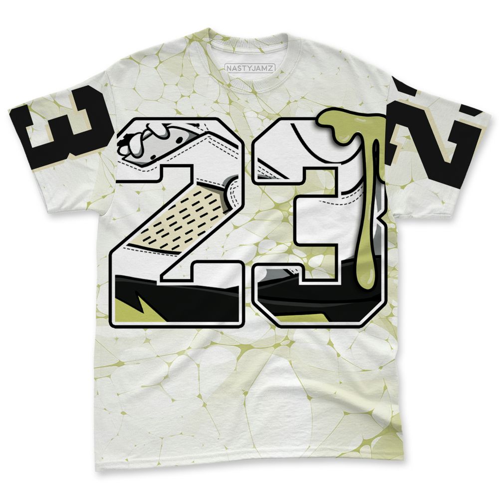 Luminous-Green-5s-NastyJamz-T-Shirt-Match-23-Sneaker-All-Over-Print