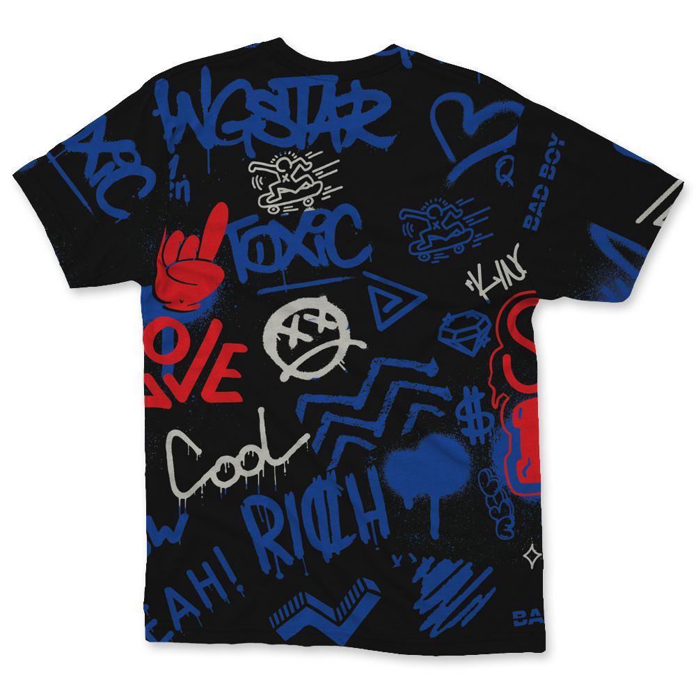 Rare-Air-4s-NastyJamz-T-Shirt-Match-Graffiti-King-All-Over-Print-Doodle-Style