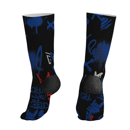 Rare-Air-4s-NastyJamz-Socks-Match-Graffiti-King-All-Over-Print-Doodle-Style