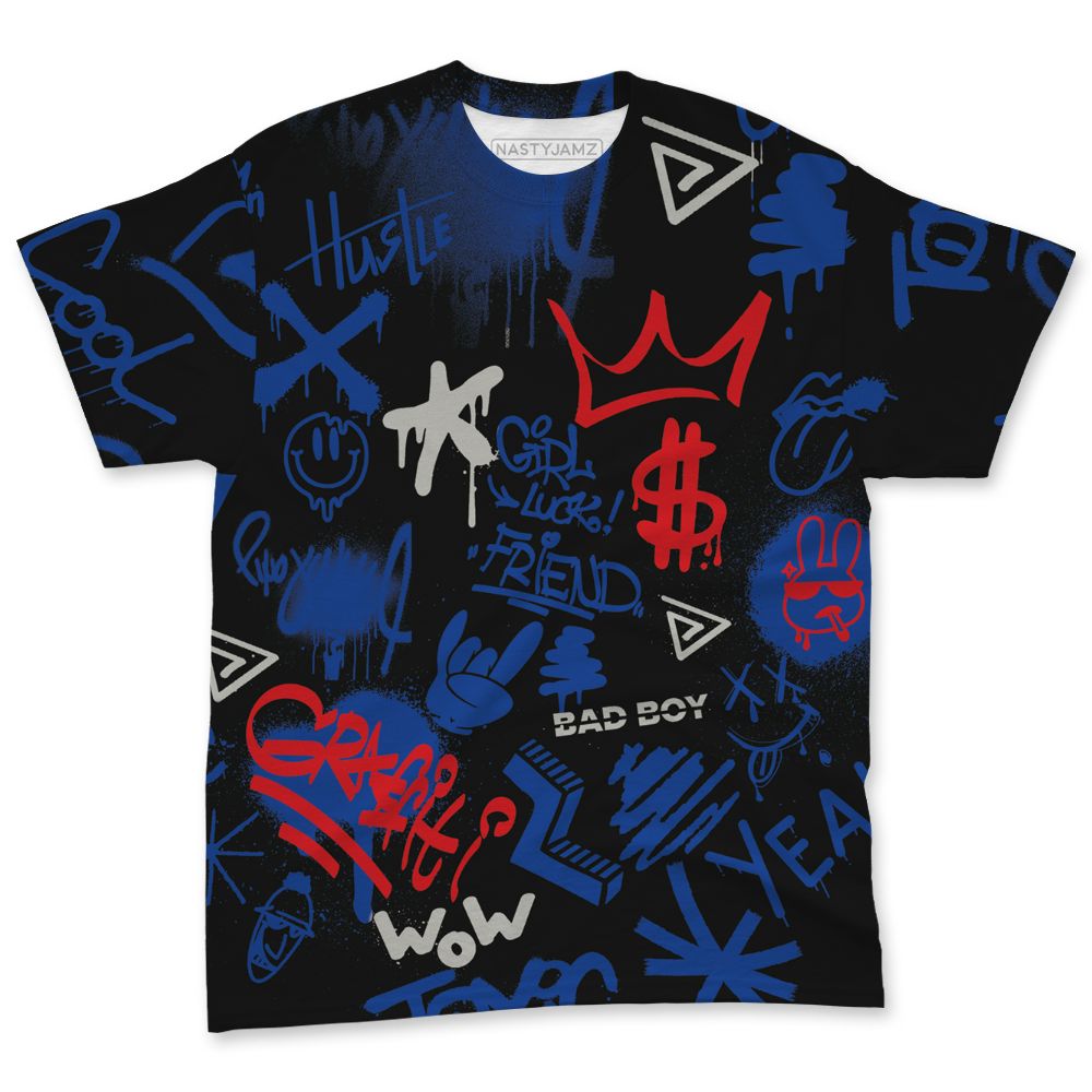 Rare-Air-4s-NastyJamz-T-Shirt-Match-Graffiti-King-All-Over-Print-Doodle-Style