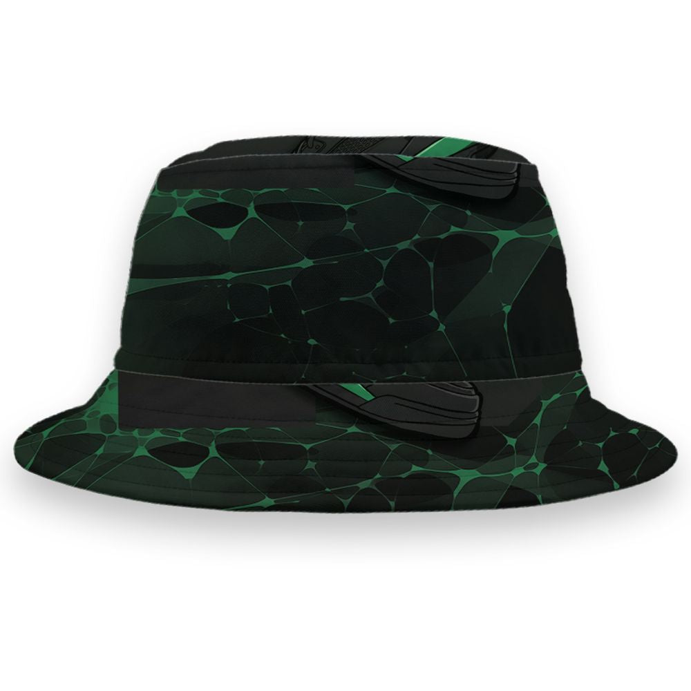 Spizike-Pine-Green-Black-Anthracite-NastyJamz-Bucket-Hat-Match-23-Sneaker-3D-All-Over-Print
