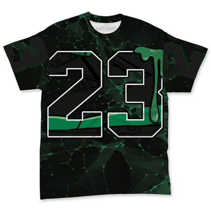 Spizike-Pine-Green-Black-Anthracite-NastyJamz-T-Shirt-Match-23-Sneaker-All-Over-Print