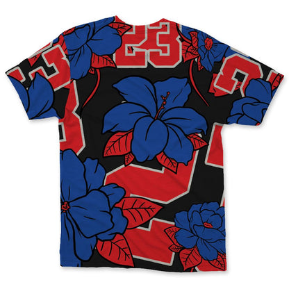 Rare-Air-4s-NastyJamz-T-Shirt-Match-23-Floral-All-Over-Print-Flower