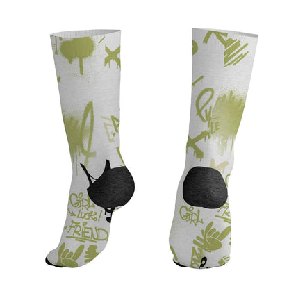Luminous-Green-5s-NastyJamz-Socks-Match-Graffiti-King-All-Over-Print-Doodle-Style