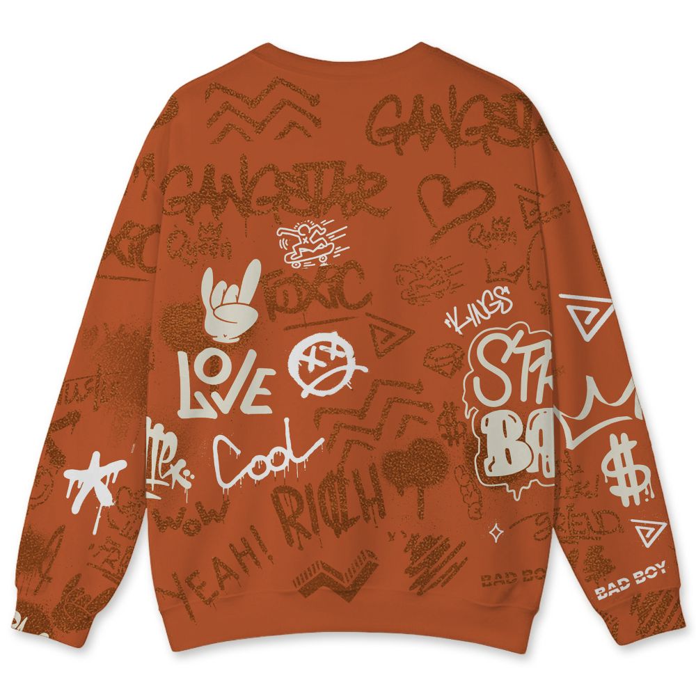 AM-Waffle-Racer-Orange-NastyJamz-Sweatshirt-Match-Graffiti-King-All-Over-Print-Doodle-Style