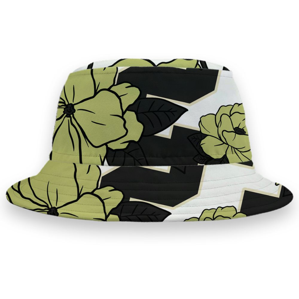 Luminous-Green-5s-NastyJamz-Bucket-Hat-Match-23-Floral-3D-All-Over-Print-Flower
