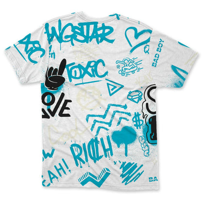 Dunk-Low-N7-NastyJamz-T-Shirt-Match-Graffiti-King-All-Over-Print-Doodle-Style