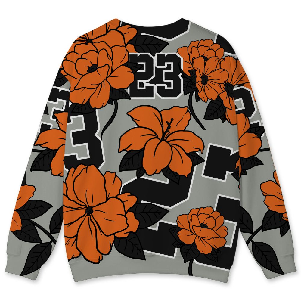 AM-95-OG-Bright-Mandarin-NastyJamz-Sweatshirt-Match-23-Floral-All-Over-Print-Flower
