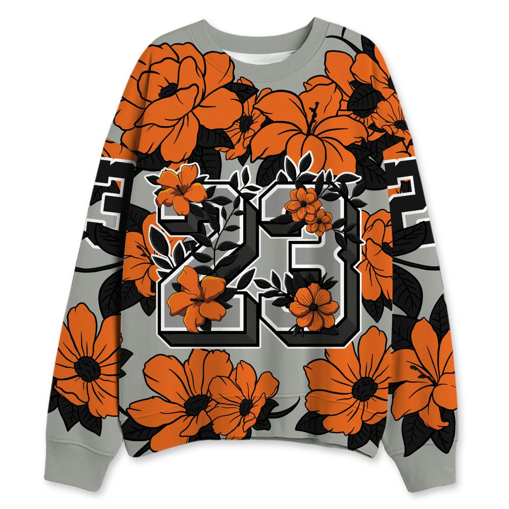 AM-95-OG-Bright-Mandarin-NastyJamz-Sweatshirt-Match-23-Floral-All-Over-Print-Flower