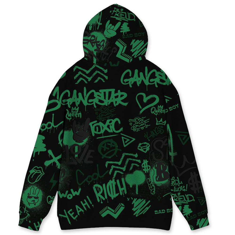 Spizike-Pine-Green-Black-Anthracite-NastyJamz-Hoodie-Match-Graffiti-King-All-Over-Print-Doodle-Style