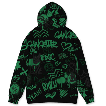 Spizike-Pine-Green-Black-Anthracite-NastyJamz-Hoodie-Match-Graffiti-King-All-Over-Print-Doodle-Style