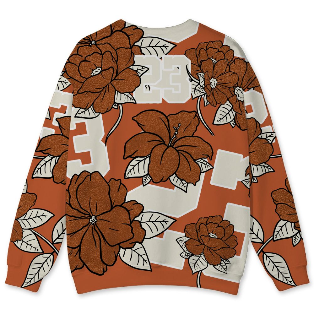 AM-Waffle-Racer-Orange-NastyJamz-Sweatshirt-Match-23-Floral-All-Over-Print-Flower