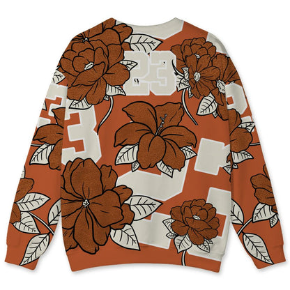 AM-Waffle-Racer-Orange-NastyJamz-Sweatshirt-Match-23-Floral-All-Over-Print-Flower