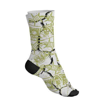 Luminous-Green-5s-NastyJamz-Socks-Match-Tough-People-Never-Fall-All-Over-Print
