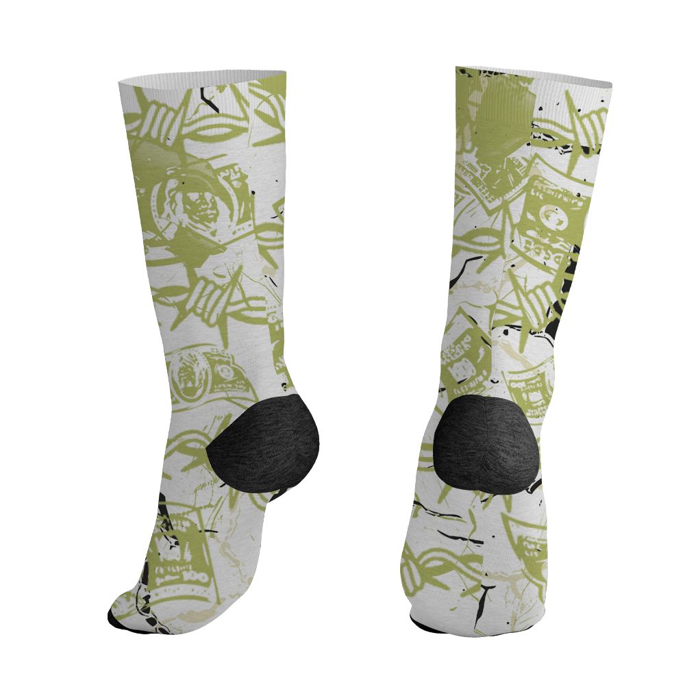 Luminous-Green-5s-NastyJamz-Socks-Match-Tough-People-Never-Fall-All-Over-Print