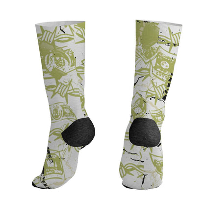 Luminous-Green-5s-NastyJamz-Socks-Match-Tough-People-Never-Fall-All-Over-Print