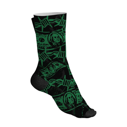 Spizike-Pine-Green-Black-Anthracite-NastyJamz-Socks-Match-Tough-People-Never-Fall-All-Over-Print