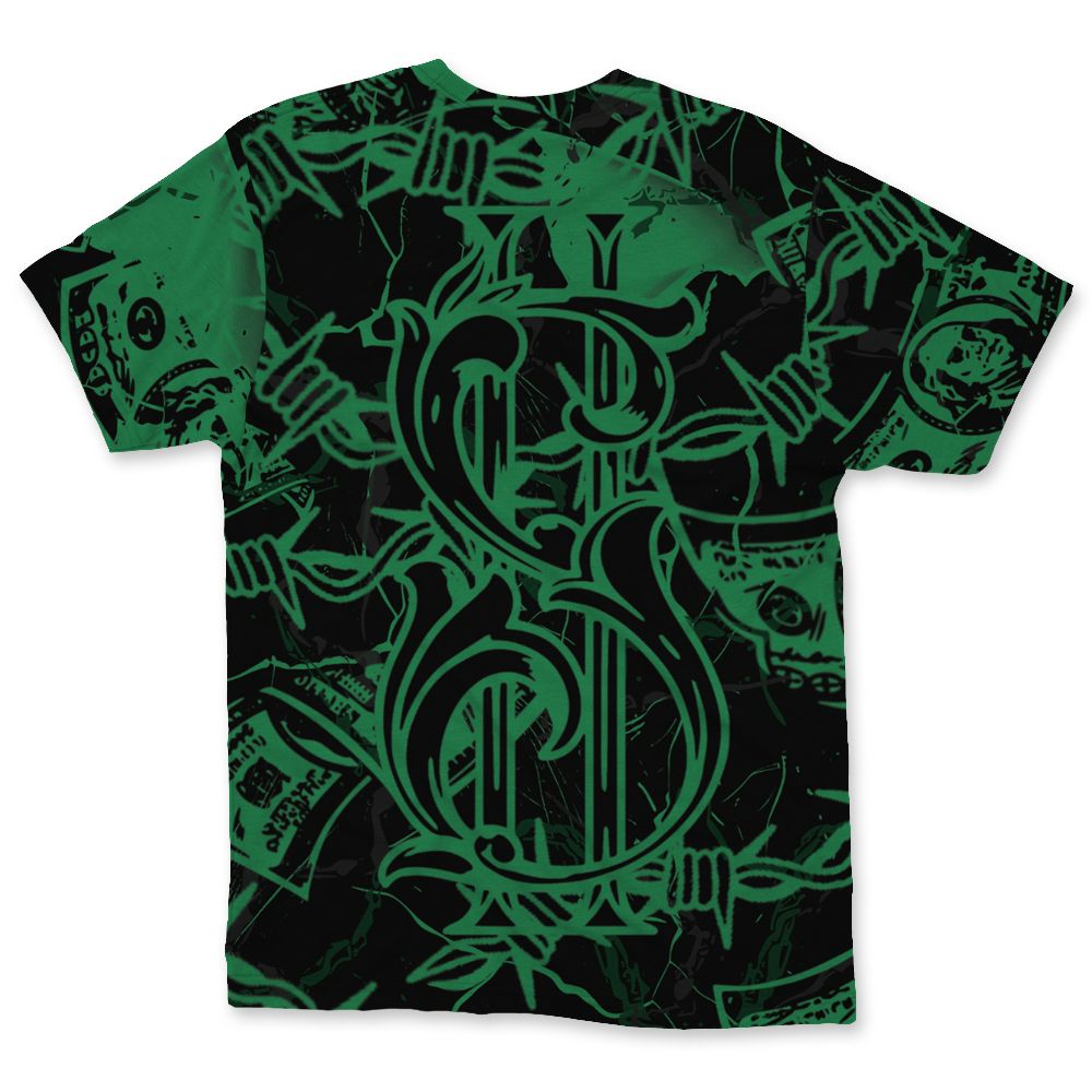 Spizike-Pine-Green-Black-Anthracite-NastyJamz-T-Shirt-Match-Tough-People-Never-Fall-All-Over-Print