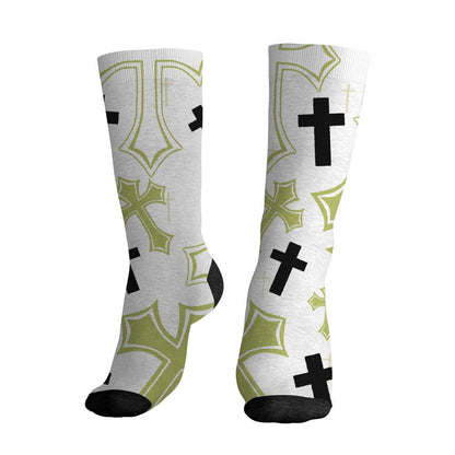 Luminous-Green-5s-NastyJamz-Socks-Match-God-Got-Me-All-Over-Print