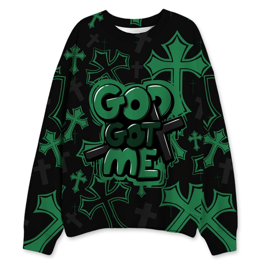 Spizike-Pine-Green-Black-Anthracite-NastyJamz-Sweatshirt-Match-God-Got-Me-All-Over-Print