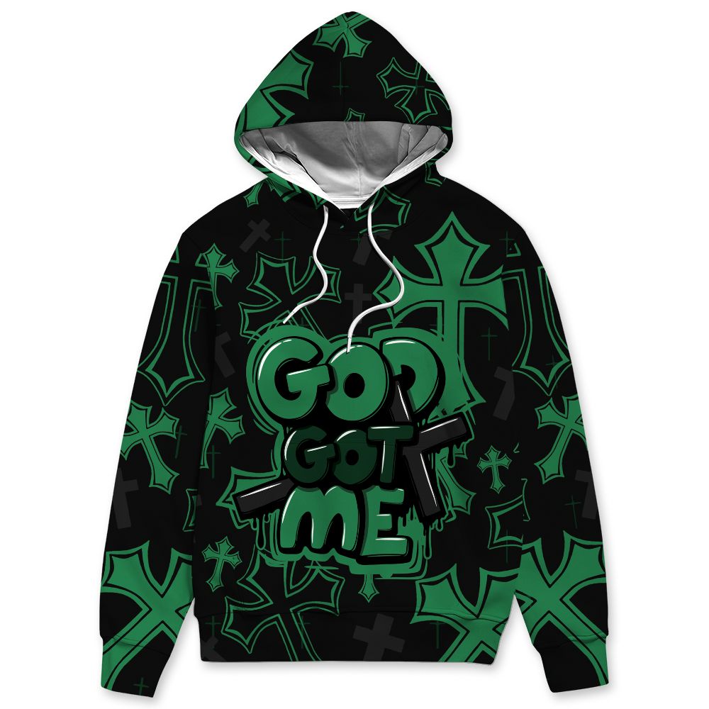 Spizike-Pine-Green-Black-Anthracite-NastyJamz-Hoodie-Match-God-Got-Me-All-Over-Print