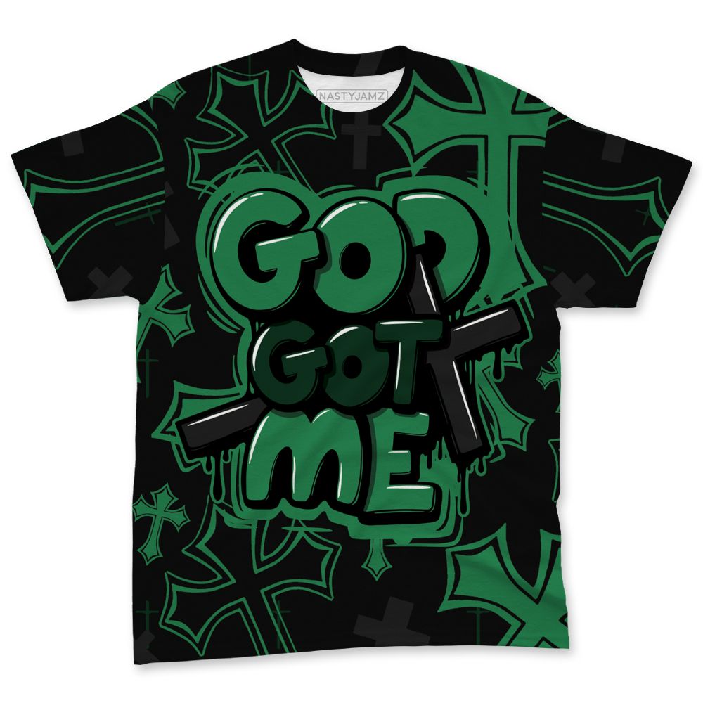 Spizike-Pine-Green-Black-Anthracite-NastyJamz-T-Shirt-Match-God-Got-Me-All-Over-Print