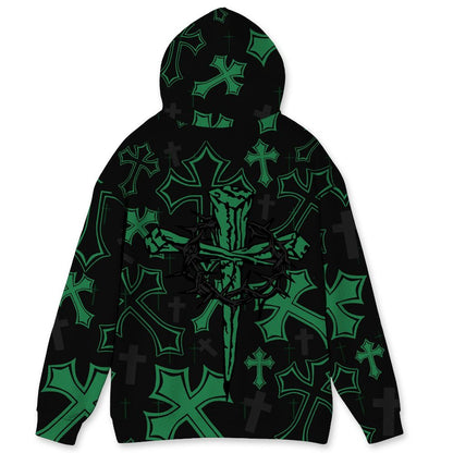 Spizike-Pine-Green-Black-Anthracite-NastyJamz-Hoodie-Match-God-Got-Me-All-Over-Print